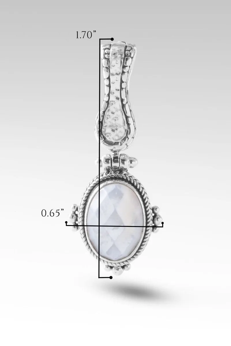 Guiding Light Pendant™ in White Mother of Pearl