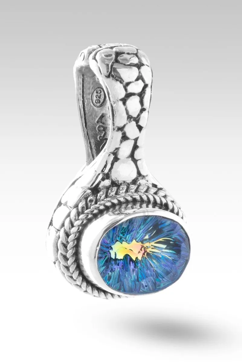 Happy are the Peacemakers Pendant™ in Cockatoo Daze™ Mystic Quartz