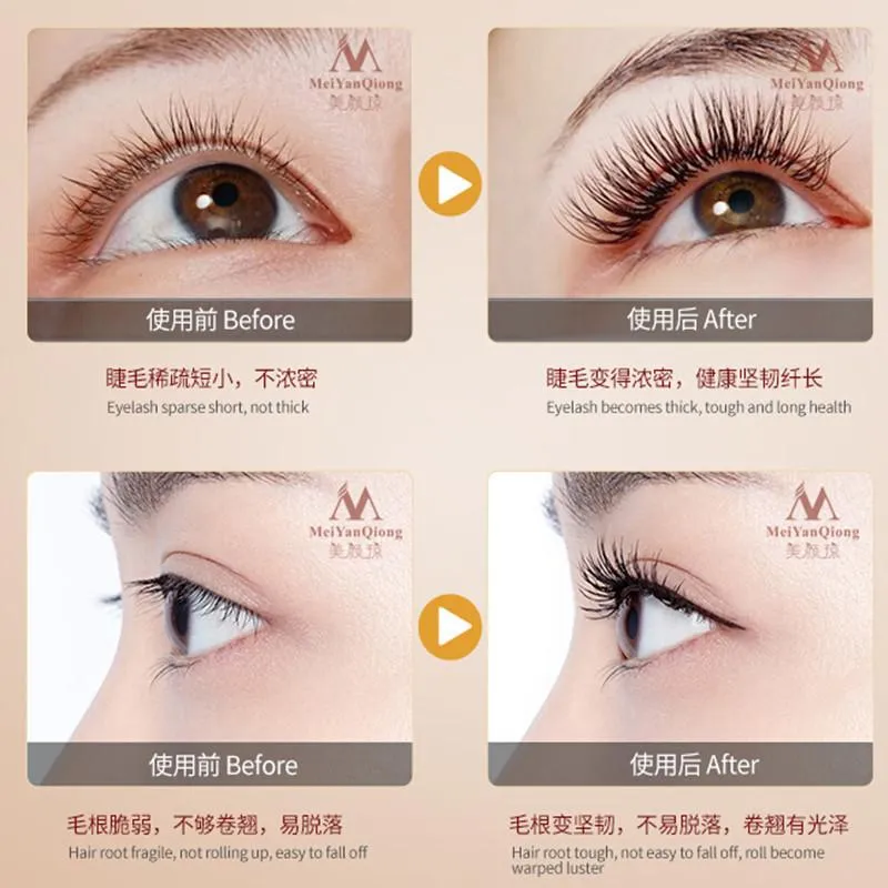 Herbal Powerful Makeup Eyelash Growth Treatments Liquid Serum Enhancer Eye Lash Longer Thicker Better than Eyelash Extension