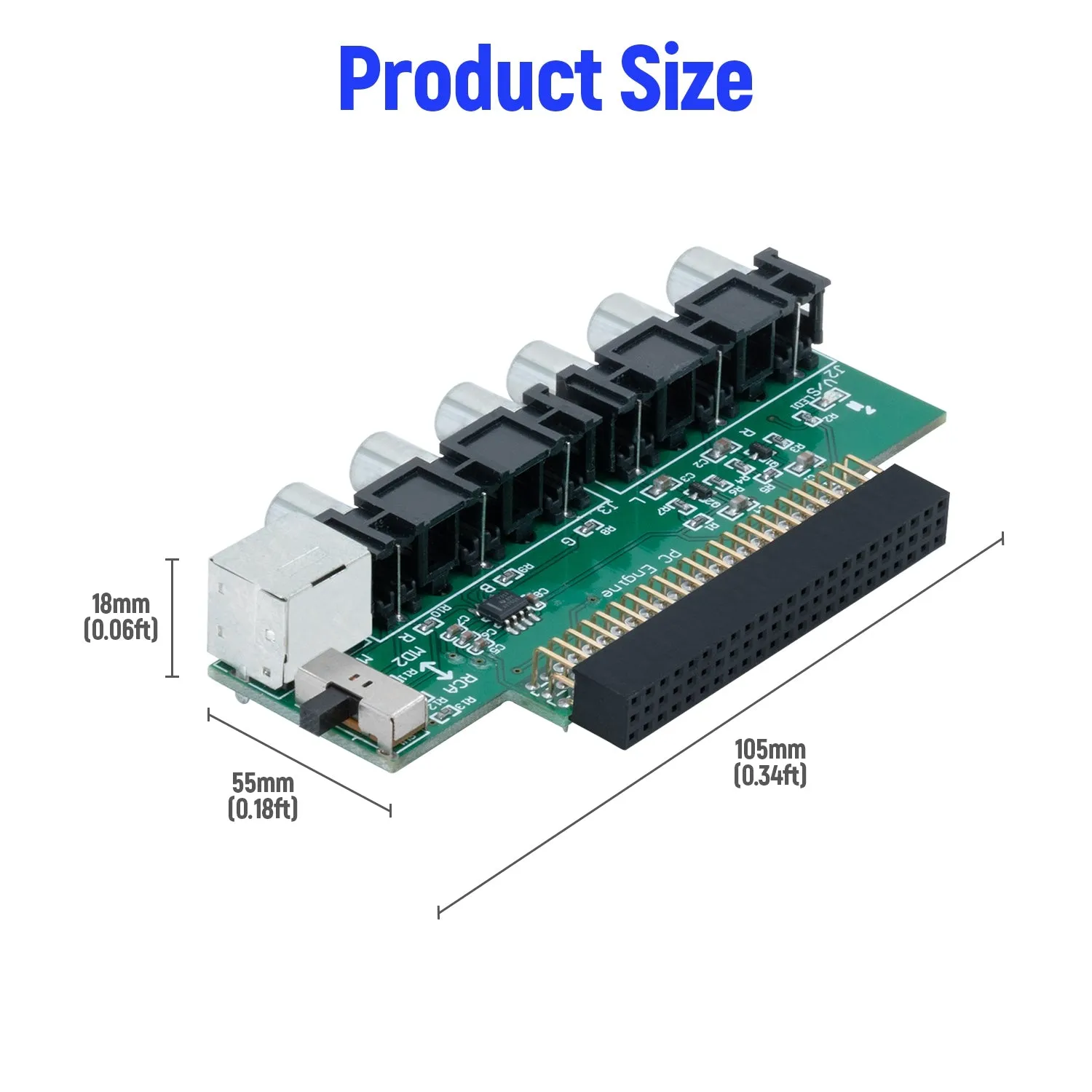 High Quality RGBS Video Booster Signal Booster Audio Output Board for NEC PC Engine/TurboGrafx-16 Console