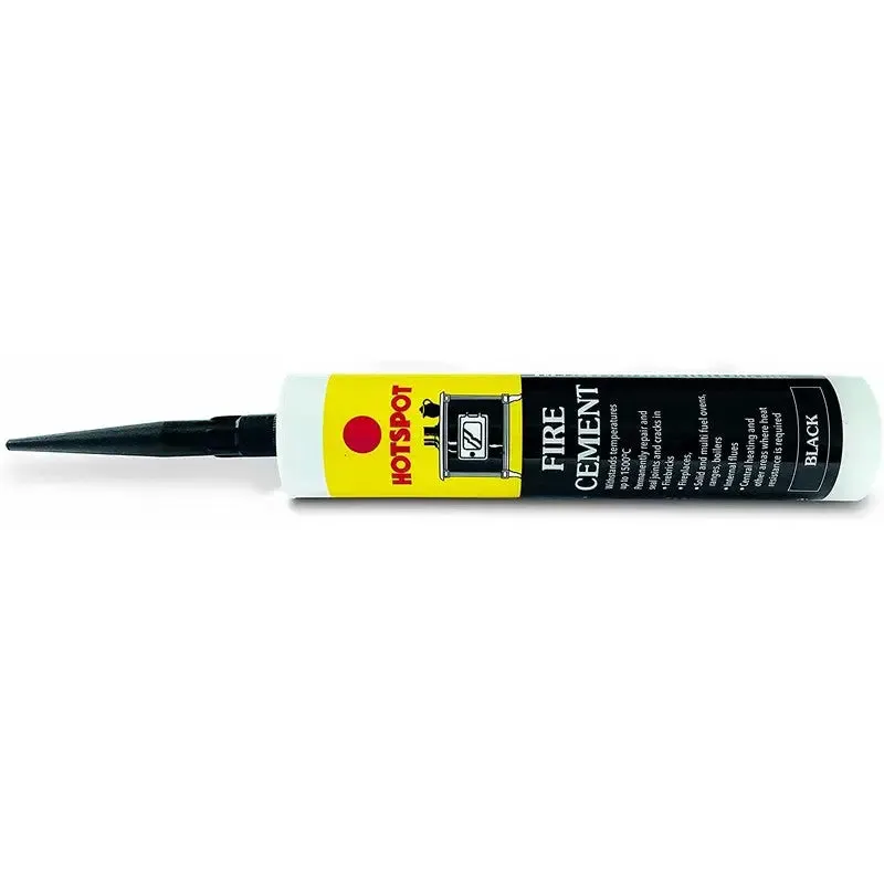 Hotspot Fire Cement Silicone Cartridge Black - 310ml