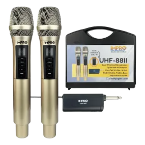ImPro UHF-88II Professional UHF Wireless Microphones with Case