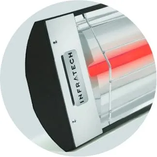 Infratech C-3024 61.25-inch Stainless Steel All-Weather Single Element Heater - 3000W