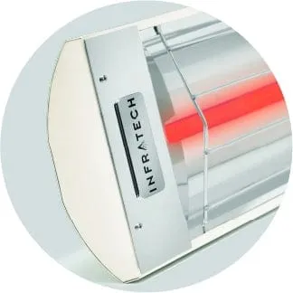 Infratech C-4024 61.25-inch Stainless Steel All-Weather Single Element Heater - 4000W