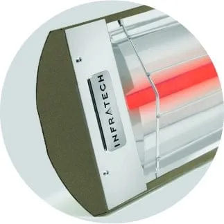 Infratech C-4024 61.25-inch Stainless Steel All-Weather Single Element Heater - 4000W