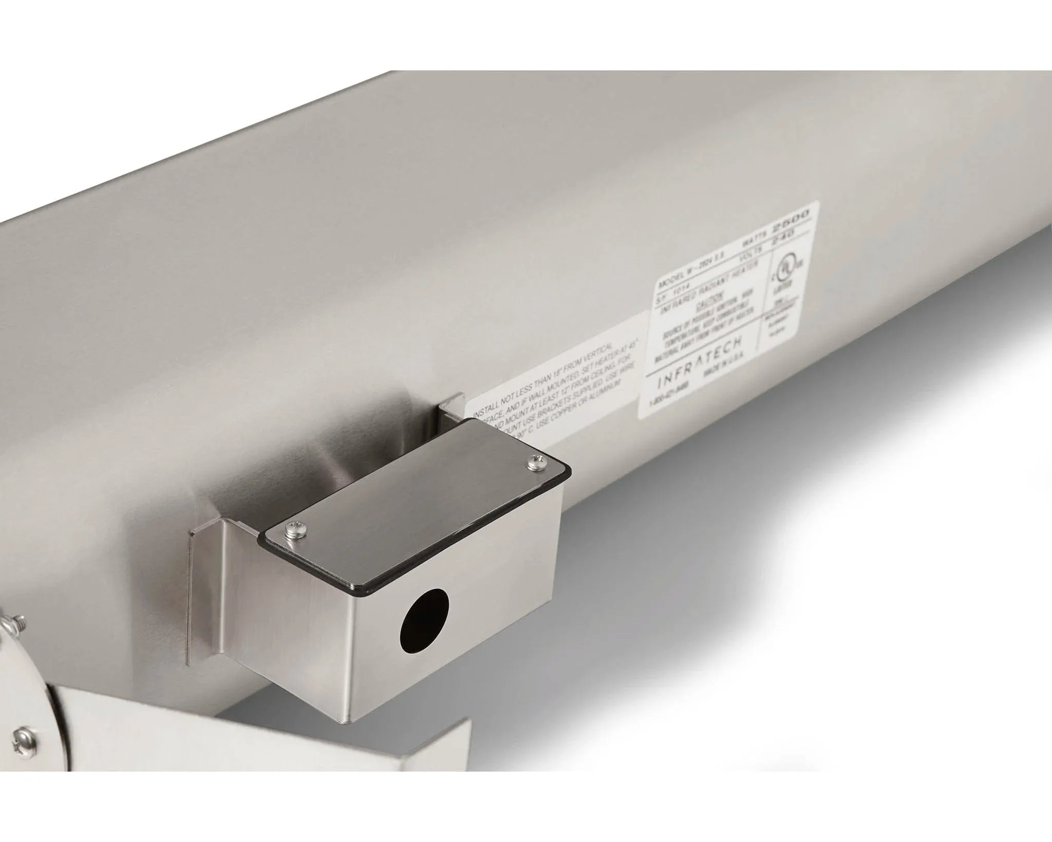 Infratech W-3028 61.25-inch Stainless Steel All-Weather Single Element Heater - 208V
