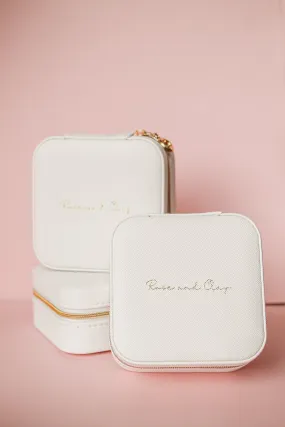 Jewelry Travel Case in White