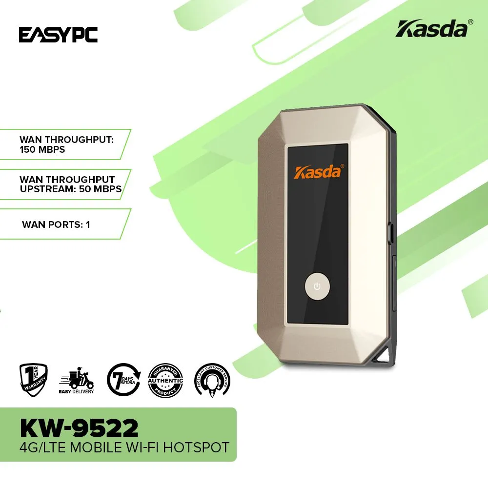 Kasda KW-9522 4G/LTE Mobile Wi-Fi Hotspot