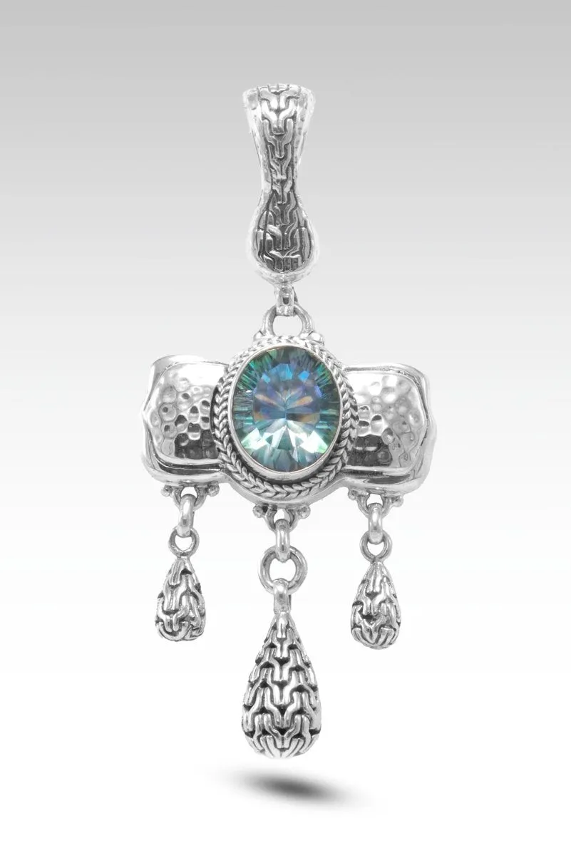 Let Us Sing a New Song Pendant II™ in Green Reflections™ Mystic Quartz