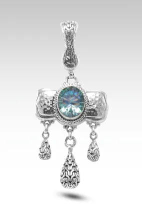 Let Us Sing a New Song Pendant II™ in Green Reflections™ Mystic Quartz