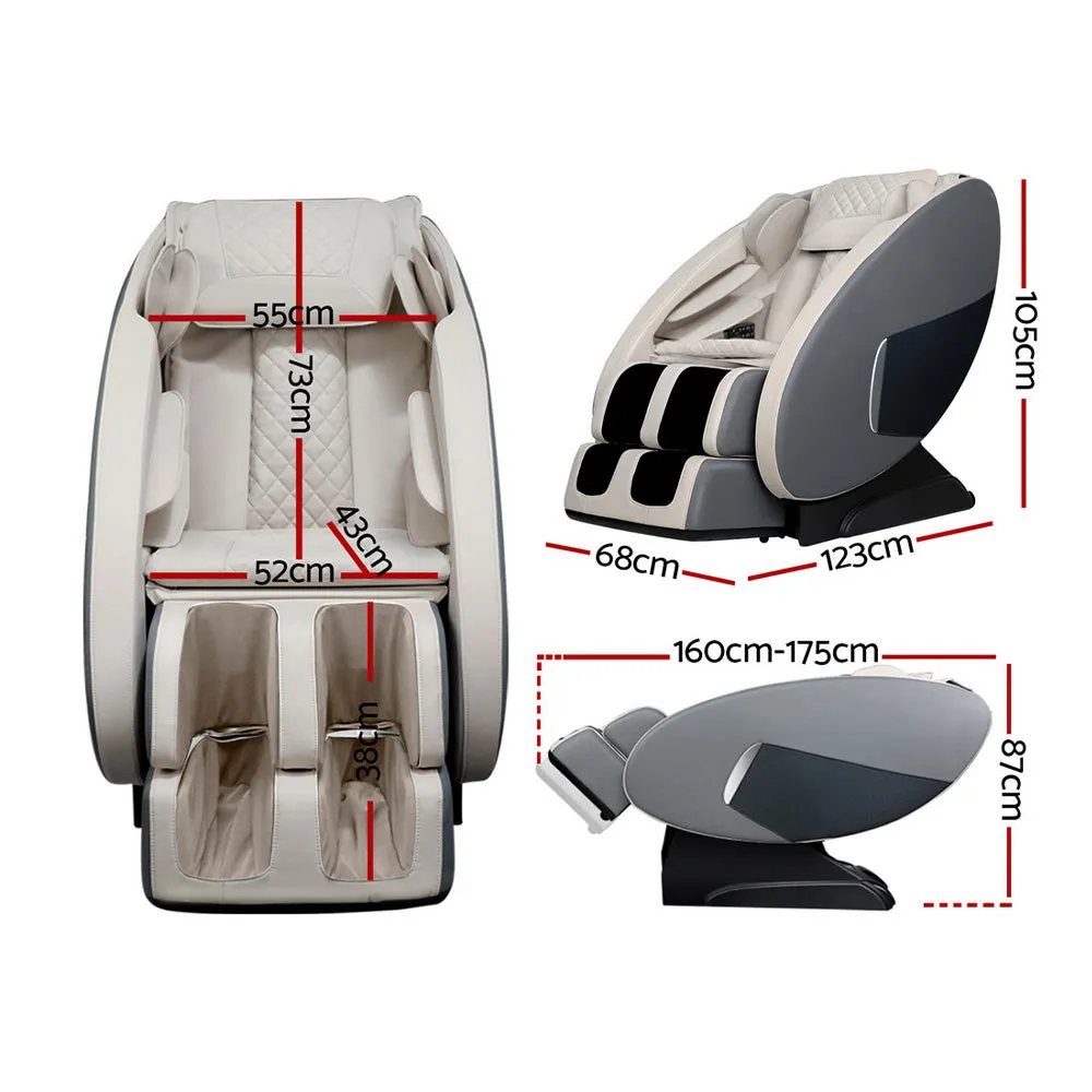 Livemor Electric Massage Chair Zero Gravity Recliner Body Back Shiatsu Massager