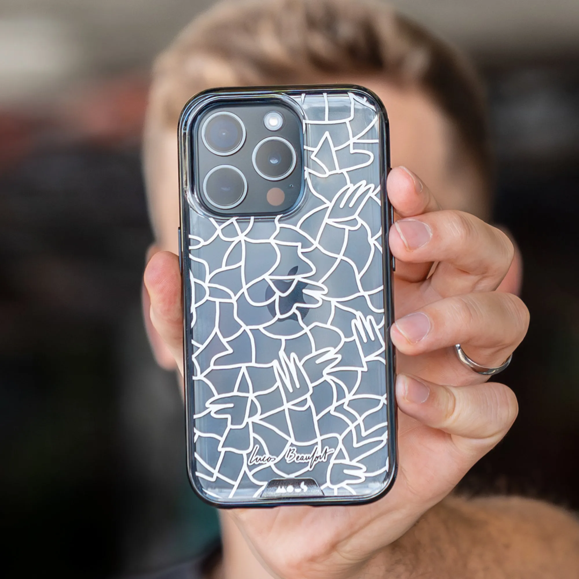 Lucas Beaufort White Printed Phone Case - Clarity