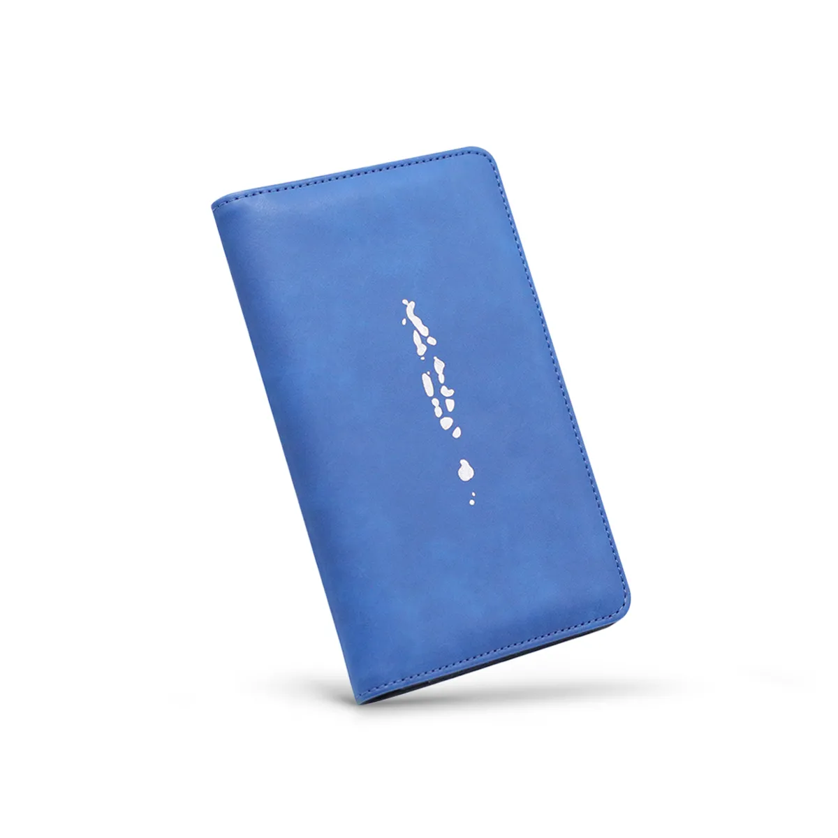 Maldives Map Travel Wallet (Blue/Black)
