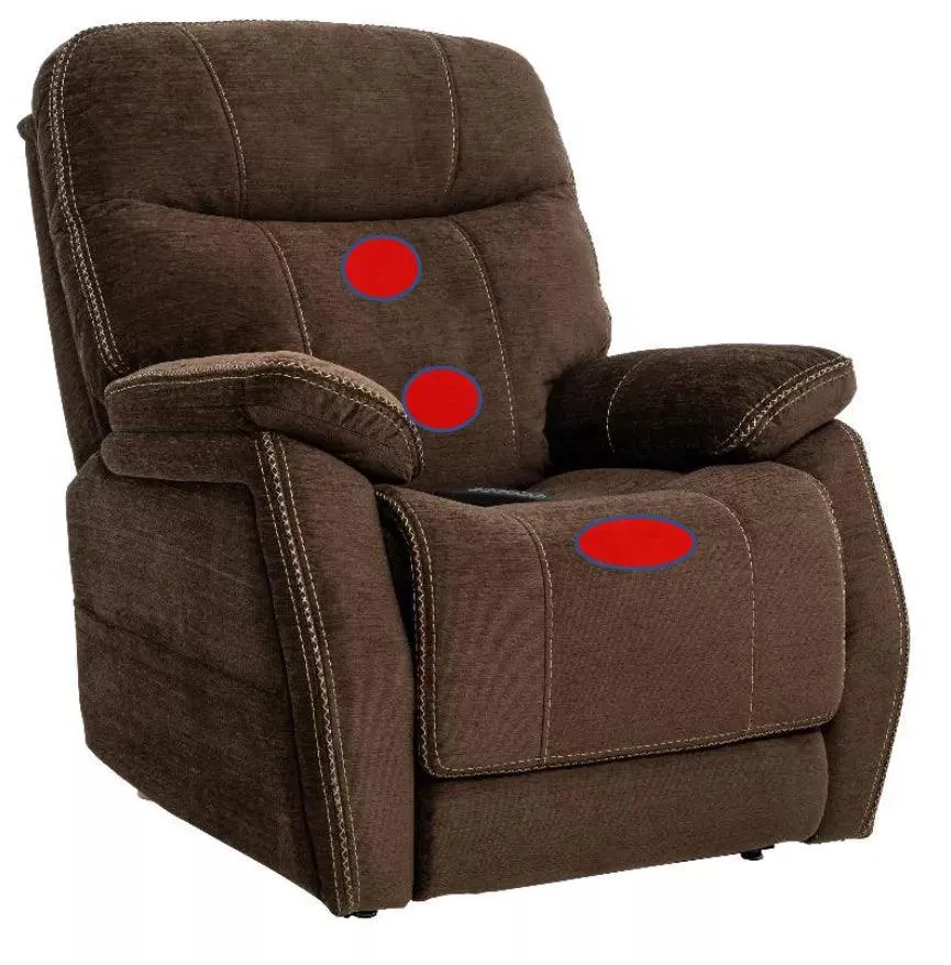 Mega Motion Lay-Flat MM-3710 Infinite Position Lift Chair with 3 Zone Heat System