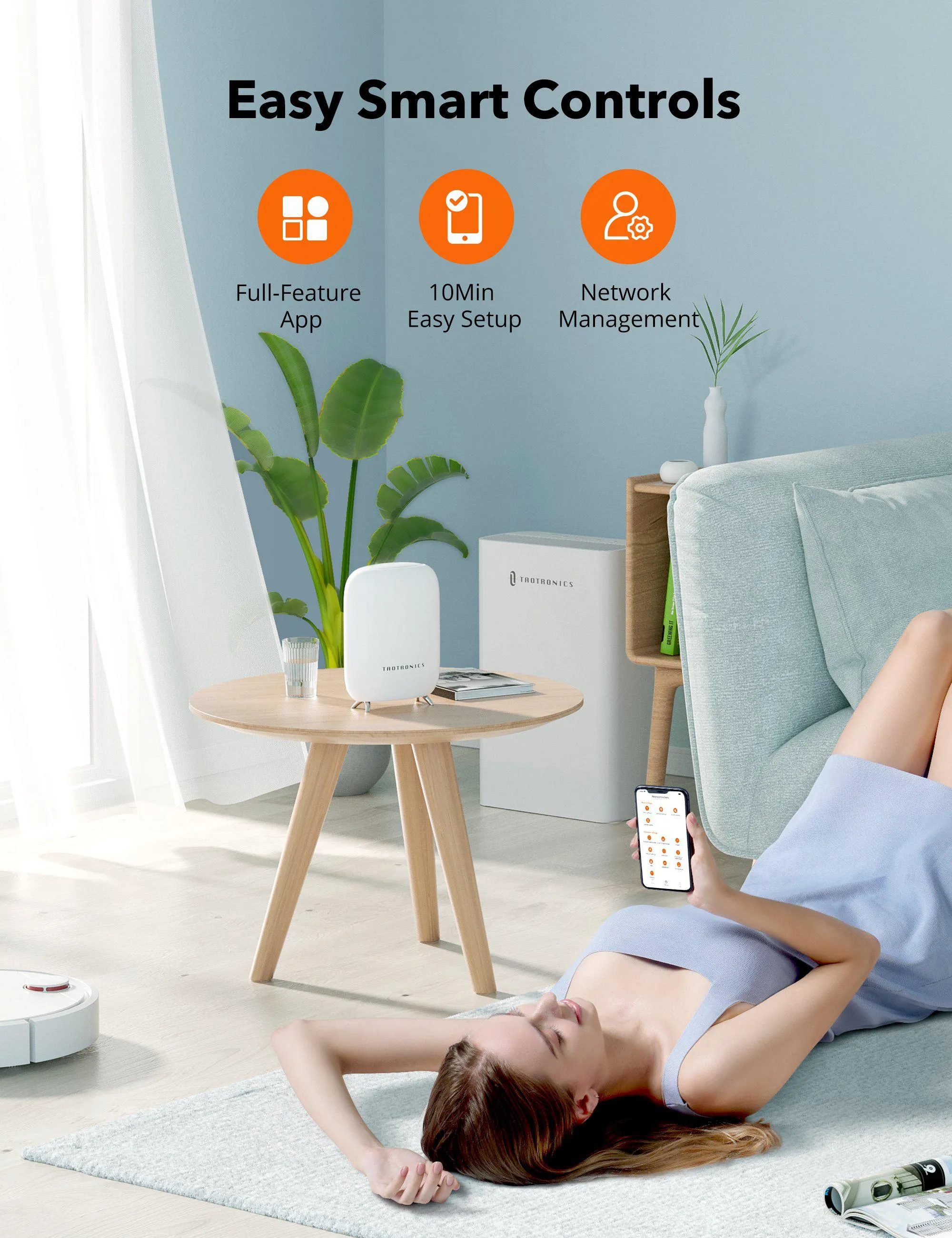 Mesh Wi-Fi Router, Tri-Band AC3000 Whole Home Wi-Fi Router