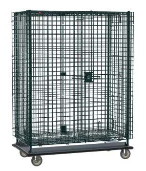 Metro SEC53LK3 Metroseal&reg; Green Security Cart, Heavy-Duty, fits 24" x 36" Shelves