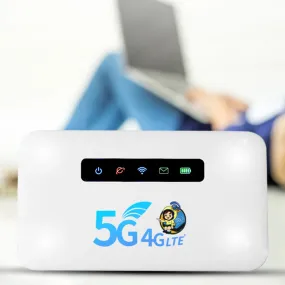 Mobile WiFi Hotspot Portable 4G Router - 150Mbps Speed, 2600mAh Battery, SIM Slot - Your Ultimate Travel Companion