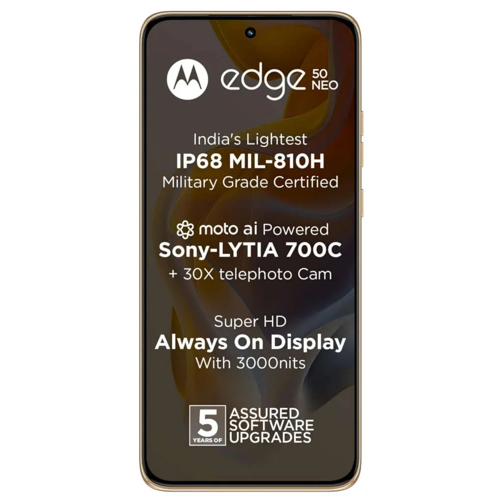 Motorola Edge 50 Neo 5G Smartphone 8GB RAM 256GB Storage Pantone Latte