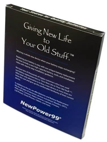 NetGear AC778AT-100NAS Battery Replacement Kit with Tools, Video Instructions and Extended Life Battery