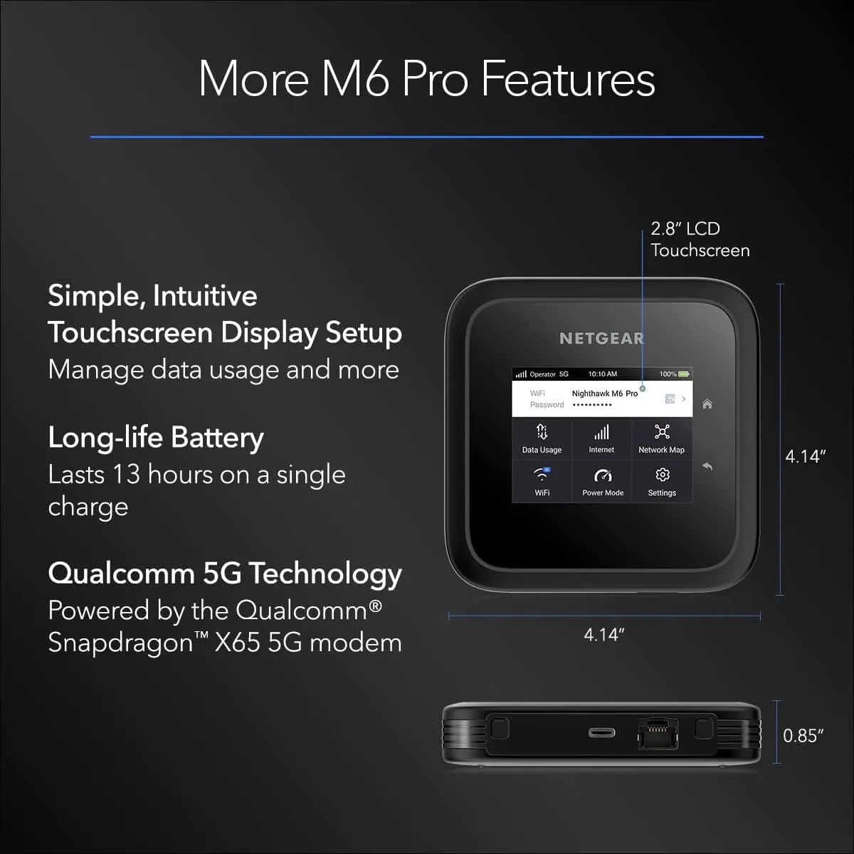 NETGEAR Nighthawk M6 Pro 5G Mobile Hotspot  (Refurbished)