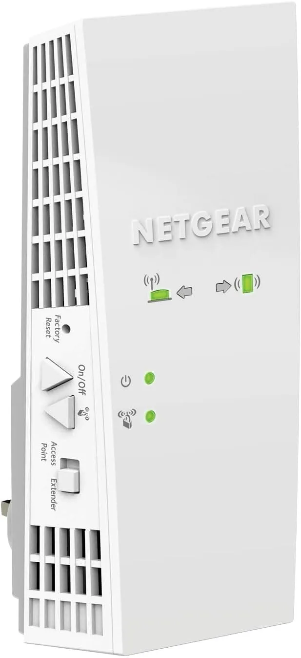 NETGEAR WiFi Booster Range Extender | WiFi Extender Booster | WiFi Repeater Internet Booster | Covers up to 2100 sq ft and 35 devices | AC1900 (EX6410)