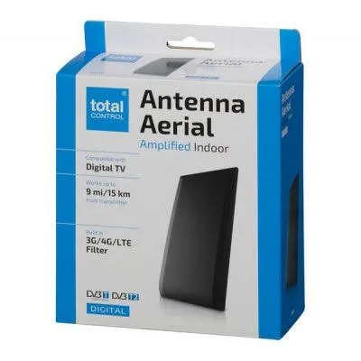 One For All Total Control Amplified Indoor TV Aerial - Black | SV1230