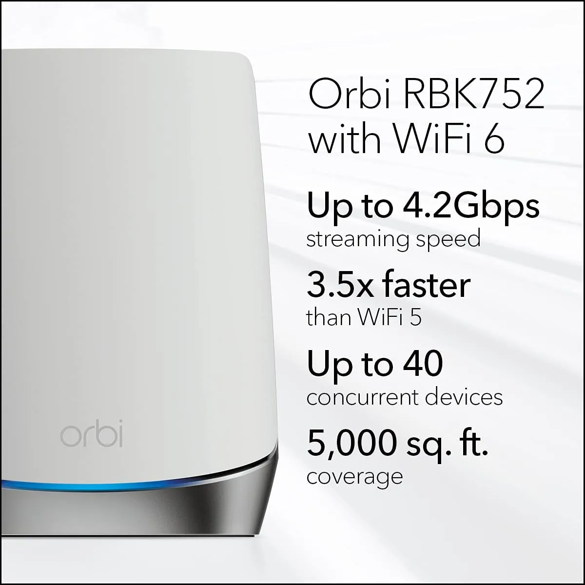 Orbi Mesh WiFi 6 System AX4200 (RBK752)