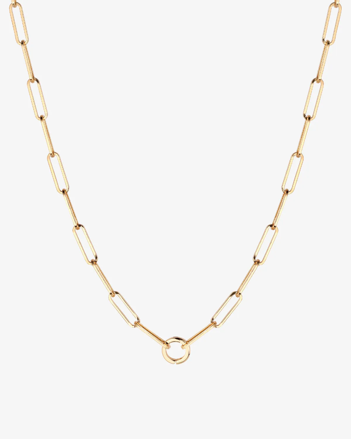 Paperclip Chain w/ Charm Holder
