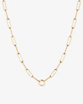 Paperclip Chain w/ Charm Holder