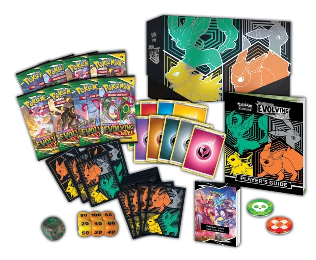 Pokemon TCG Sword & Shield Evolving Skies Elite Trainer Box Assorted Styles