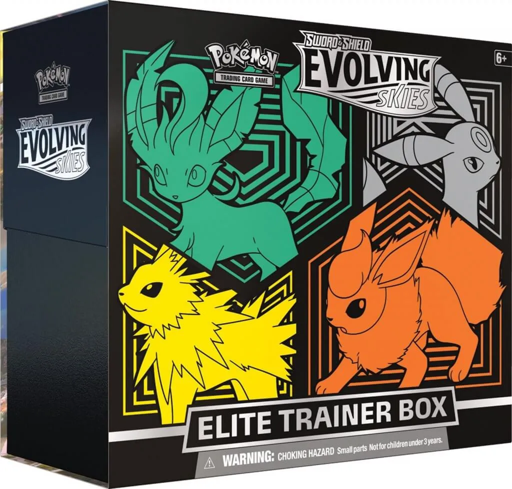 Pokemon TCG Sword & Shield Evolving Skies Elite Trainer Box Assorted Styles