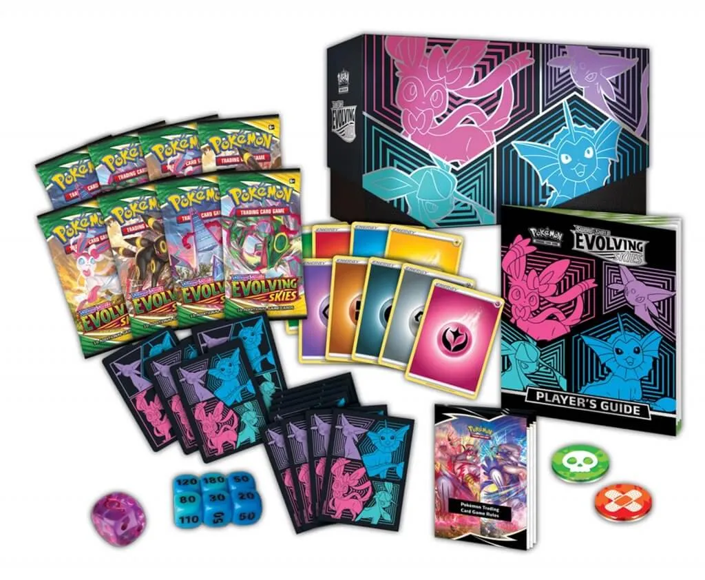 Pokemon TCG Sword & Shield Evolving Skies Elite Trainer Box Assorted Styles
