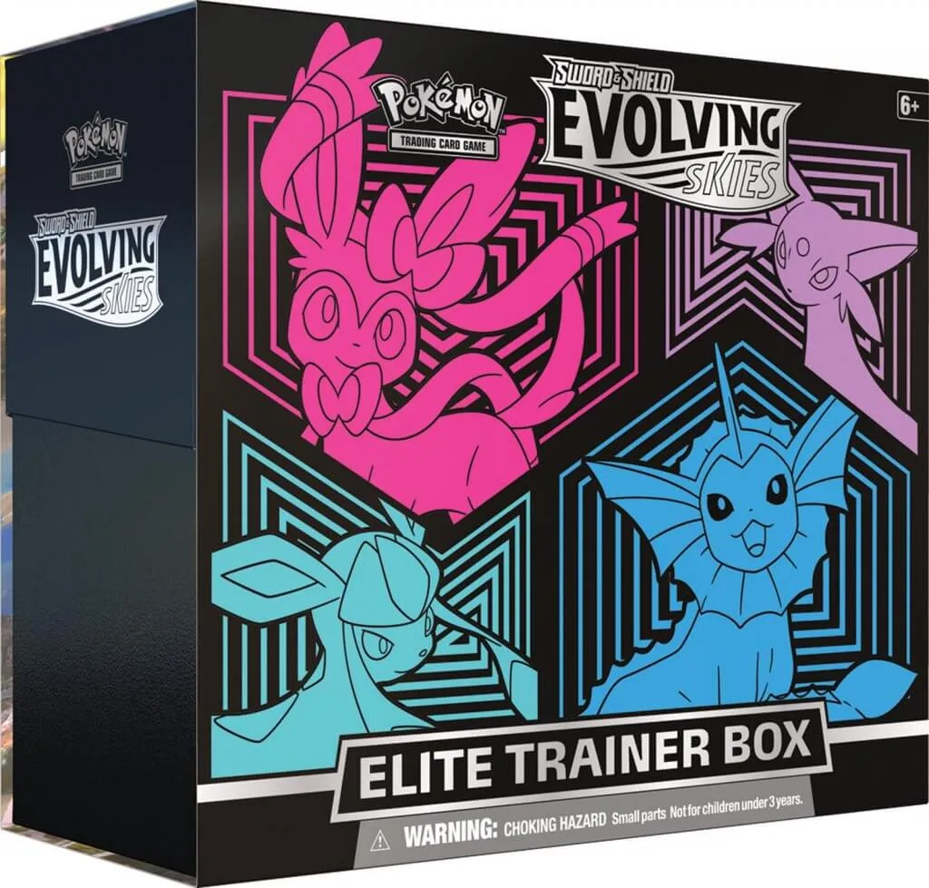 Pokemon TCG Sword & Shield Evolving Skies Elite Trainer Box Assorted Styles