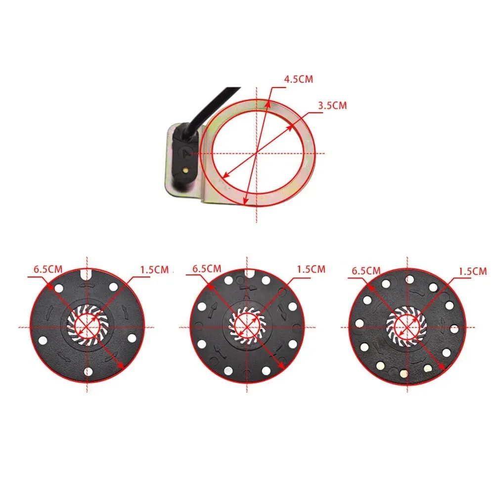 Pulse Assist Sensor Electric Bicycle Pedal PAS System Assistant Sensor 5/8/12 Magnets Speed Sensors E-bike Accessories