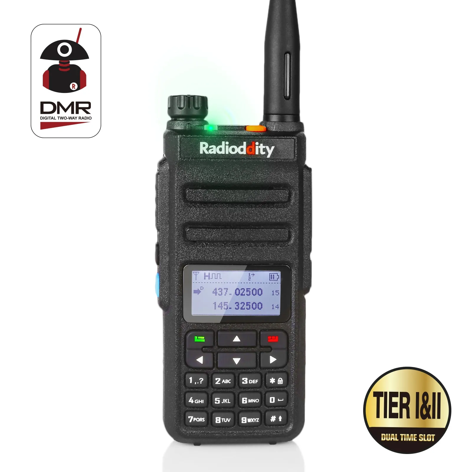 Radioddity GD-77 | Dual Band | 2 Time-slot DMR | 2200mAh | 5W | with Cable [DISCONTINUED]