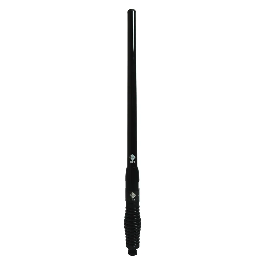RFI CDQ3000-B Q-Fit UHF CB 477Mhz Collinear Antenna - Black /Black Chrome Spring 515mm