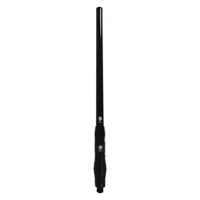 RFI CDQ3000-B Q-Fit UHF CB 477Mhz Collinear Antenna - Black /Black Chrome Spring 515mm