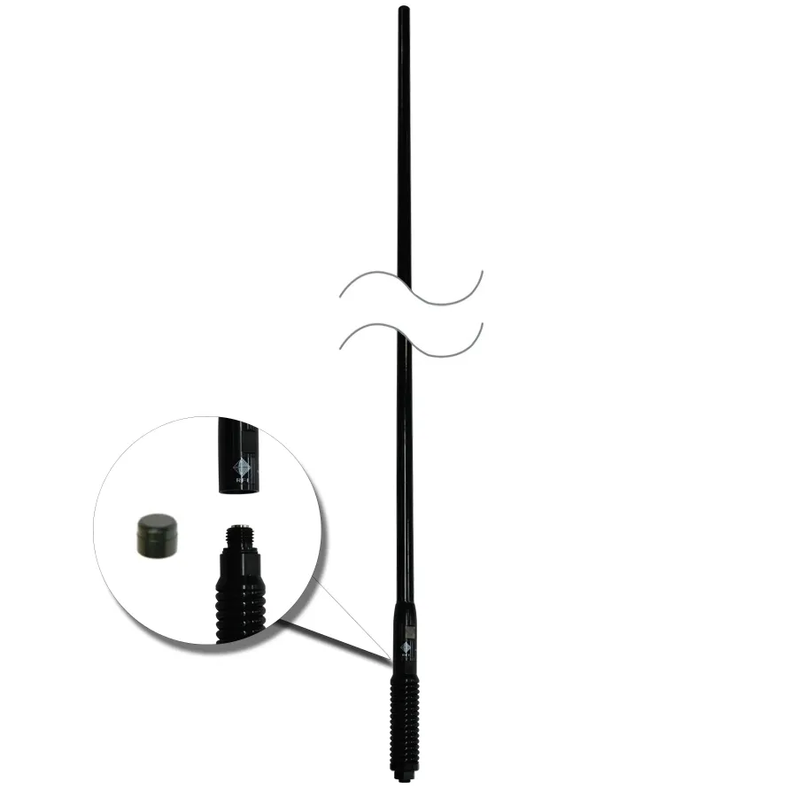 RFI CDQ8000 Q-Fit UHF CB 477Mhz Collinear Antenna 2080mm B/W