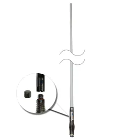 RFI CDQ8000 Q-Fit UHF CB 477Mhz Collinear Antenna 2080mm B/W