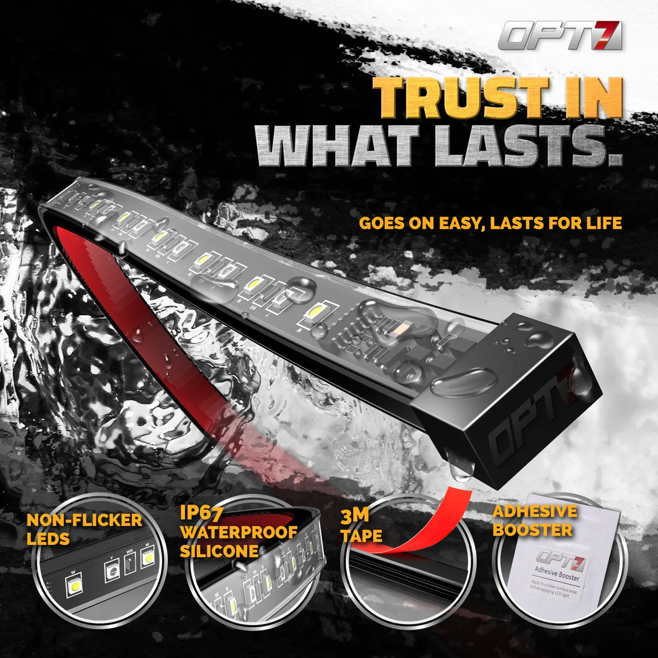Sidekick Sequential Running Board 2PC Switchback LED Strip Kit