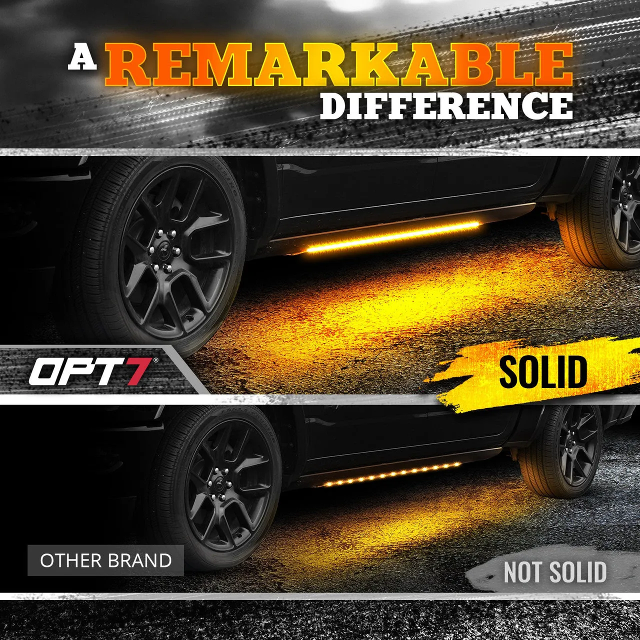 Sidekick Sequential Running Board 2PC Switchback LED Strip Kit