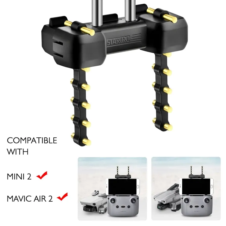STARTRC 5.8GHz Anti-interference Copper Yagi-Uda Antenna Signal Enhancer for DJI Mavic Air 2 / Mini 2 (Black)
