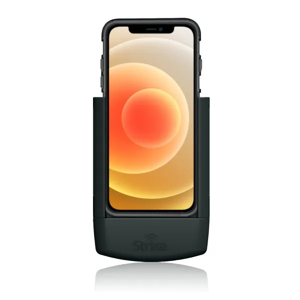 Strike Alpha in-car Cradle for iPhone 12 & 12 Pro Car Phone Holder that work with Strike Rugged Case On