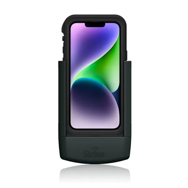 Strike Alpha in-car Cradle for iPhone 14 Plus Car Phone Holder that work with OtterBox Fre Case On