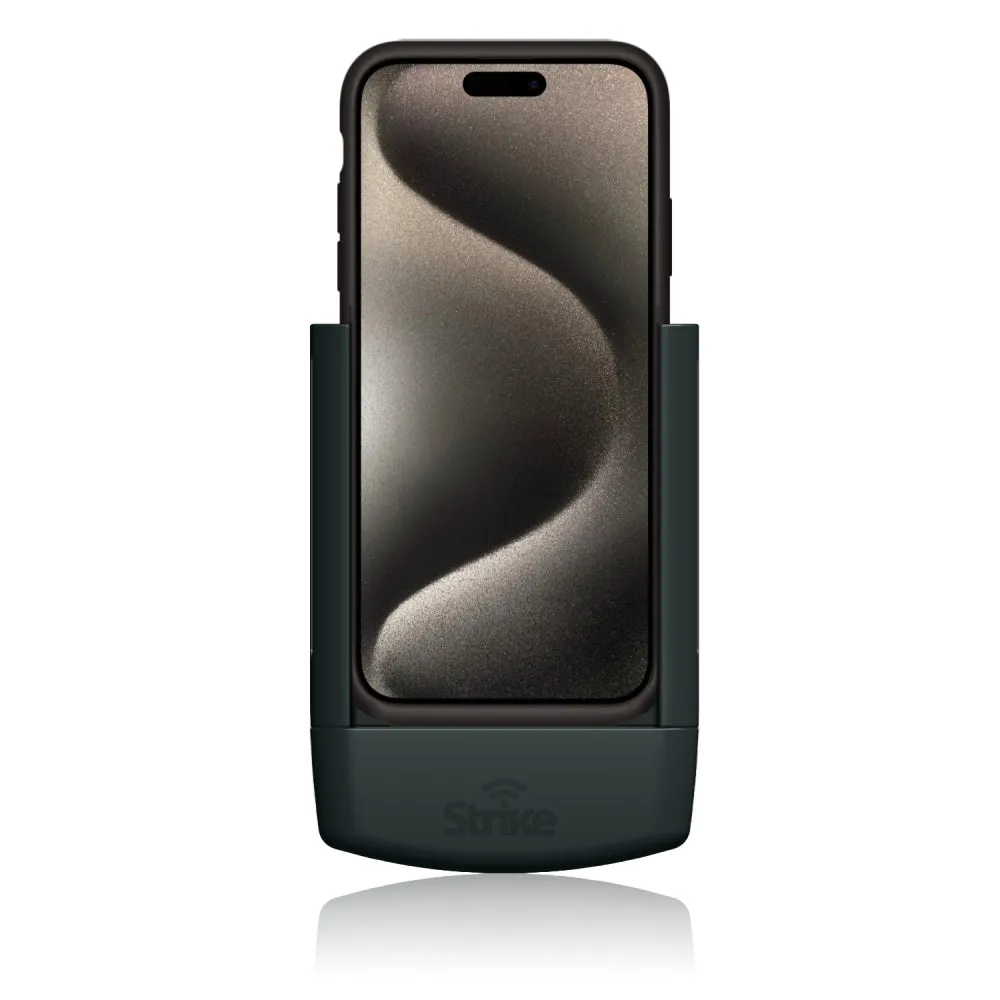 Strike Alpha in-car Cradle for iPhone 15 Pro Max Car Phone Holder that work with Apple Case On DIY Kit