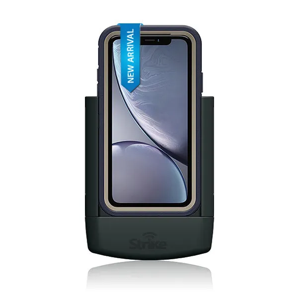 Strike Alpha in-car Cradle for iPhone XR that work with OtterBox Defender Case On