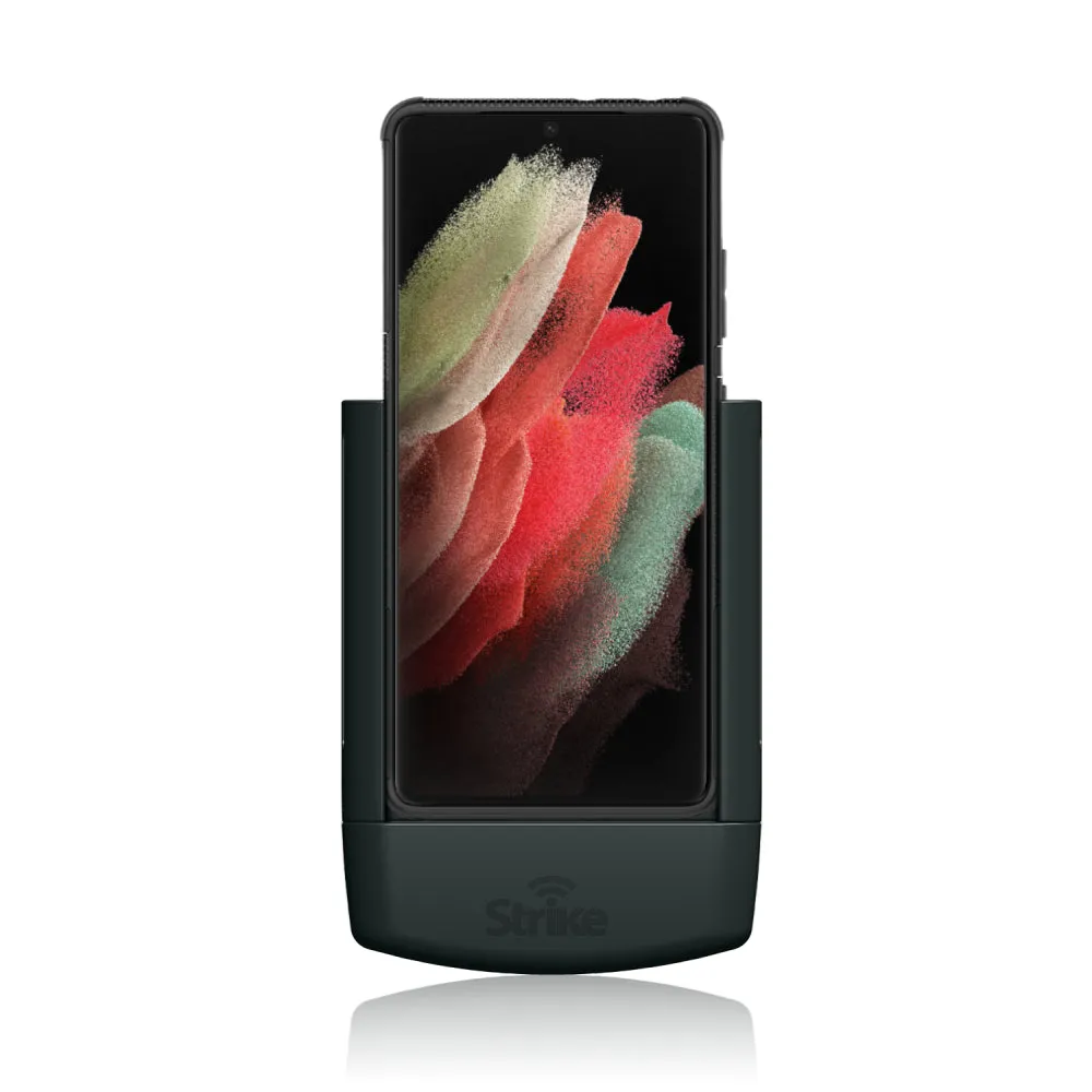 Strike Alpha in-car Cradle for Samsung Galaxy S21 Ultra 5G Car Phone Holder that work with Strike Rugged Case On