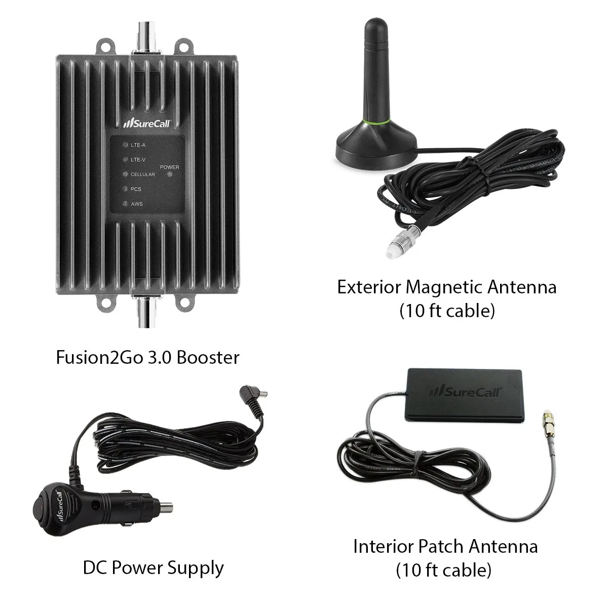 SureCall Fusion2Go 3.0  Vehicle Cell Signal Booster Kit, Boosts 5G/4G LTE for All Canadian Carriers | ISED Approved