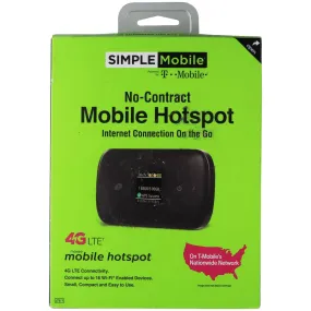 T-Mobile (Moxee 4G LTE) Simple Mobile No-Contract Mobile Hotspot - Black