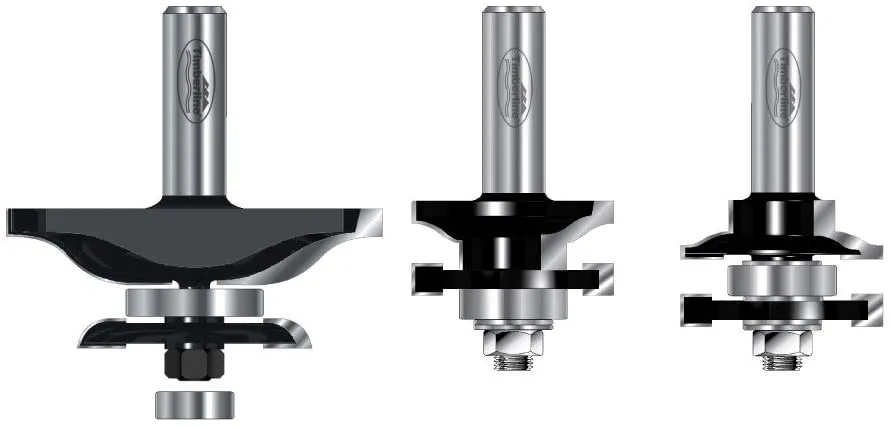 Timberline TRS-250 3 Piece Ogee Raised Panel Door Making Set with Back Cutter